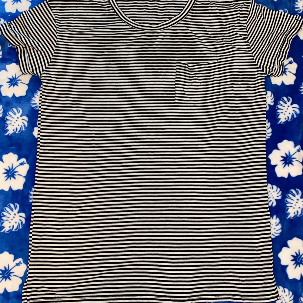 Black and White Striped T-Shirt